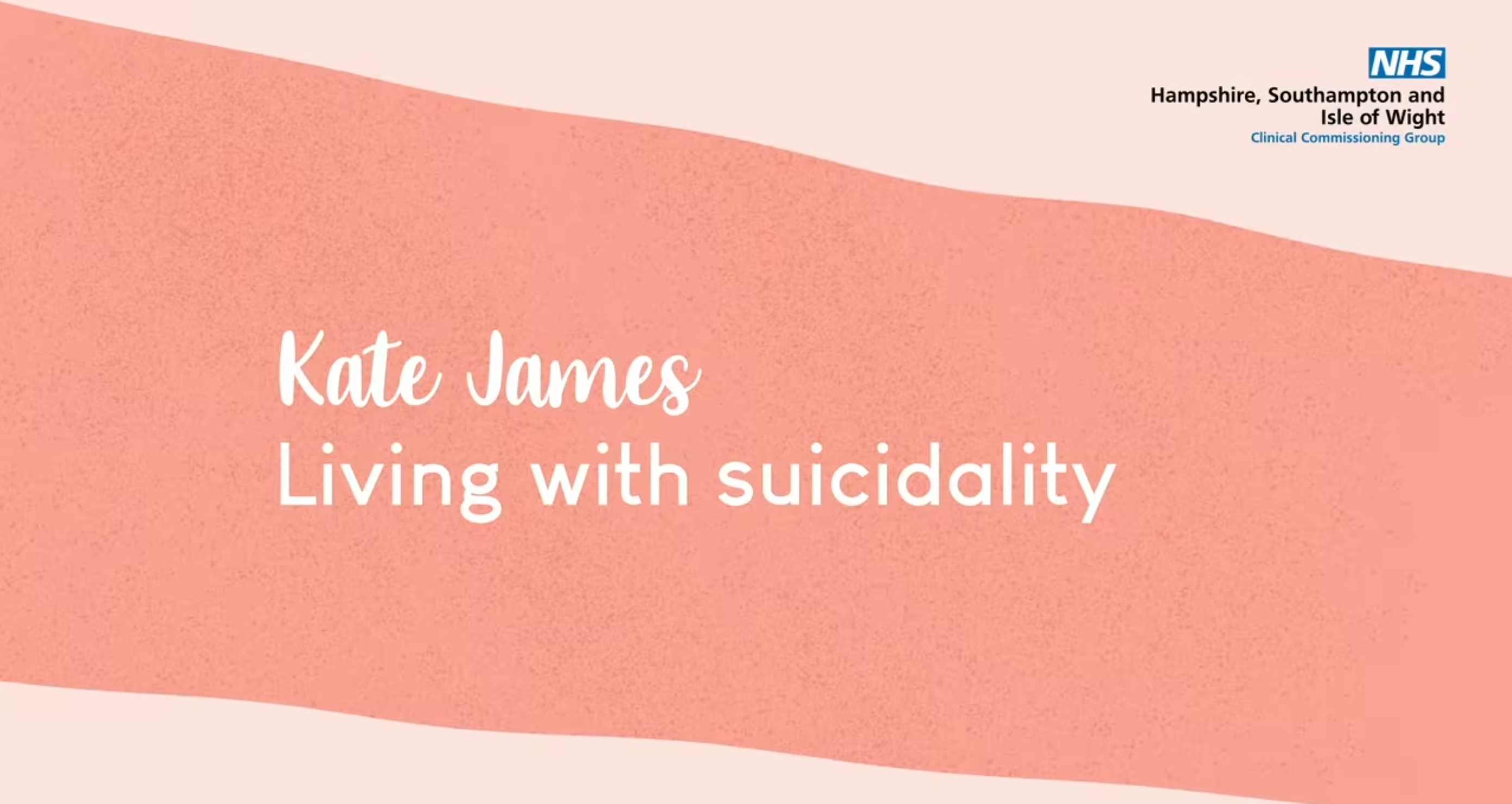 Kate James Living with suicidality